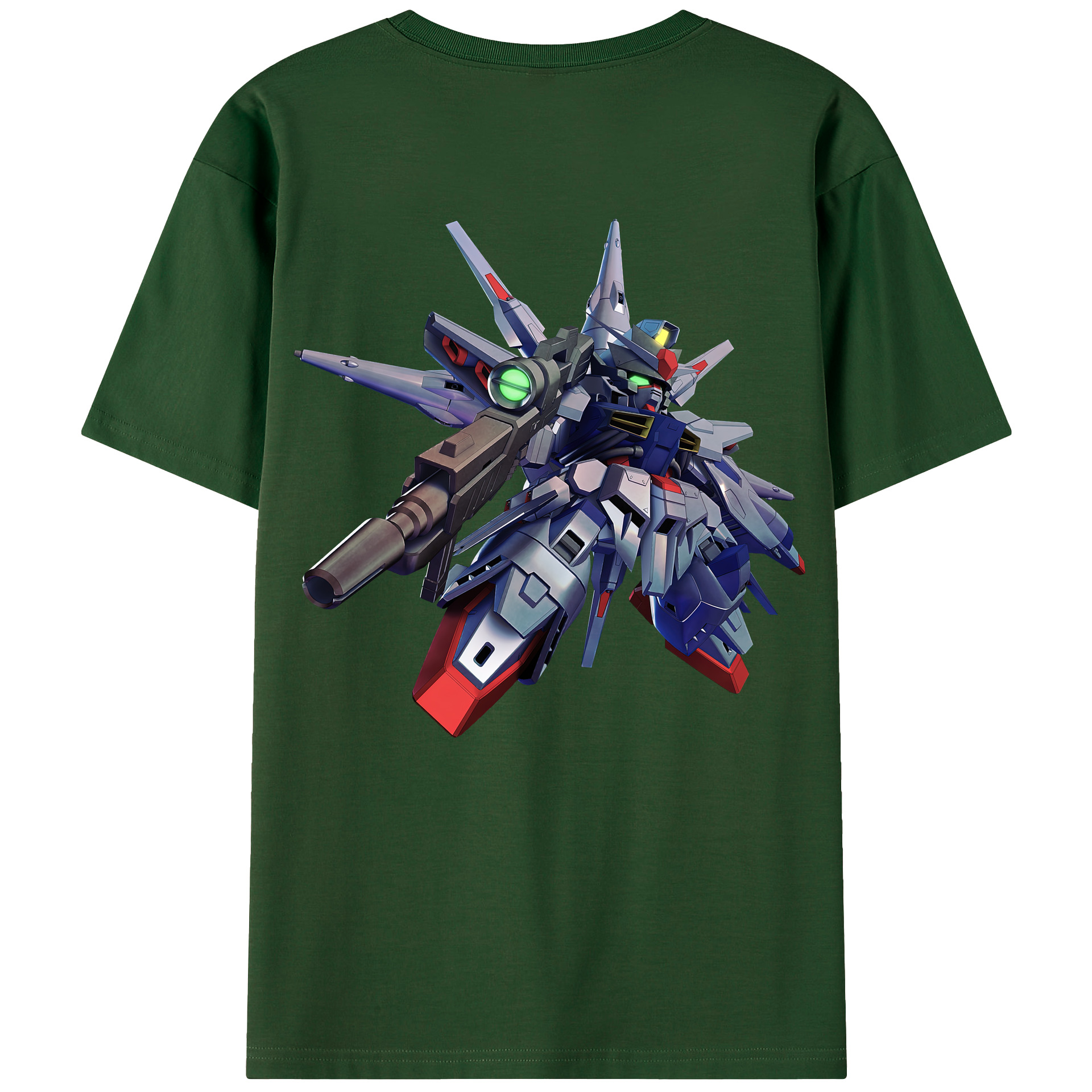 （画像用） 機動戦士ガンダム Mobile Suit Gundam 綿100％半袖Tシャツ（背面プリント）